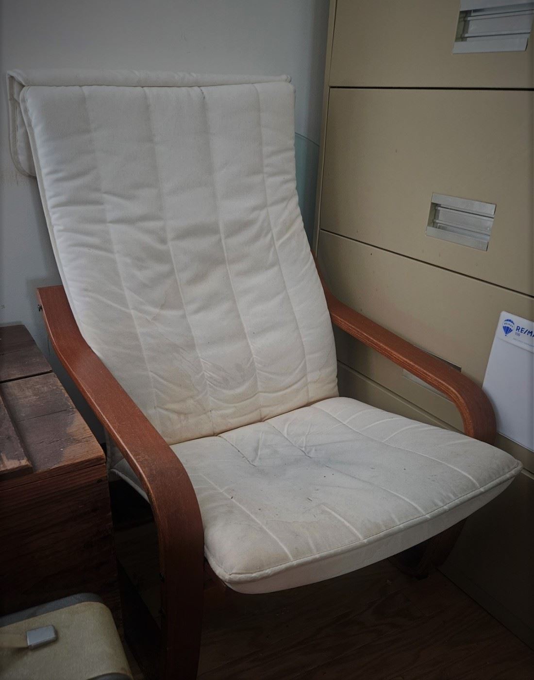 Midcentury chair, one of two.