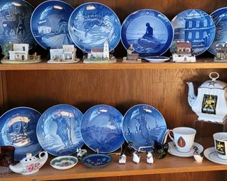 Royal Copenhagen and Bing and Grondahl plates. Army Reserve coffee /tea set