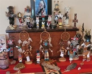 Lots of Kachinas! Many signed