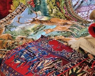 Prayers rugs and large rug or tapestry from Saudi Arabia