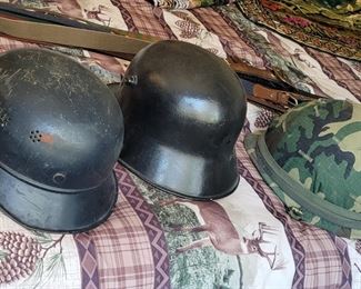German helmets and US helmets