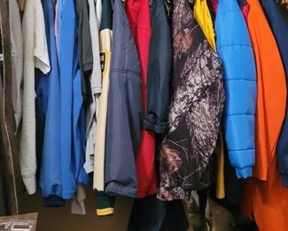 Men's jackets and tshirts