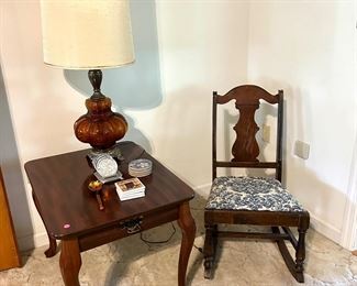 small rocker, side table 