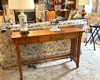 oak sofa table 