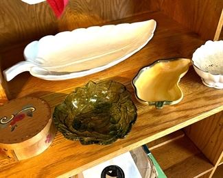 vintage bowls, platter 