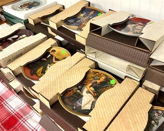 lots of Norman Rockwell collectable plates 