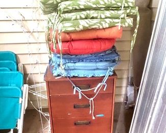chest and cushions 