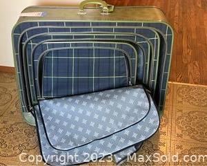 wset of nesting canvas sided luggage1061 t
