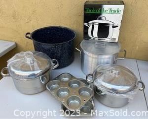 wsteel and aluminum cookware741 t