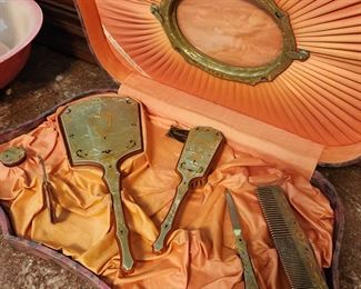 Art Deco Traveling Necessaire circa 1920's.