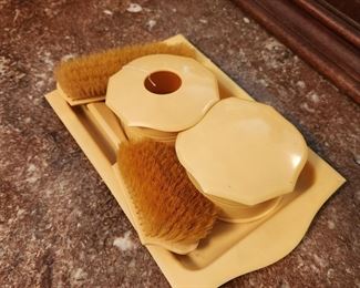 Antique Celluloid Dresser Set