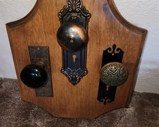 A collection of Antique Door Knobs