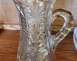 Brilliant Cut Lead Crystal Pitcher 
