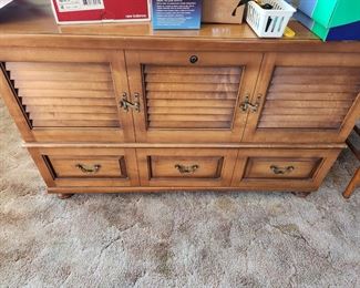 A well-hidden fact...this is a Cedar Chest  by the famous maker 'Lane'.  