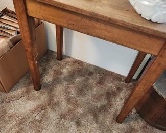 Antique Simple School  Desk - Top Lifts Up! 