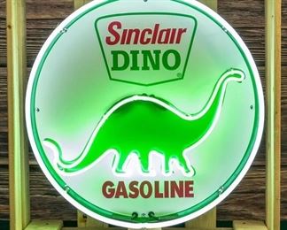 Lot 346 - Sinclair Dino Gasoline Neon Sign In Crate