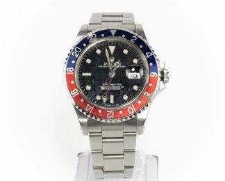 Lot 399 - Jewelry Rolex Men's GMT-Master With Box 1994