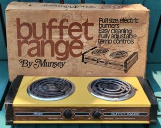 Harvest gold 2 burner range