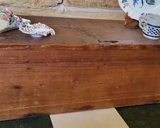 Old wooden trunk
