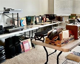 This room - three shoppers at a time - high end electronics, music, magazines, signed books, LPs , antique ephemera