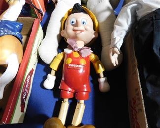 Pinocchio wood puppet