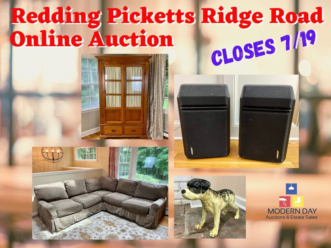 Redding Picketts Ridge Road Online Auction starts on 7/10/2023