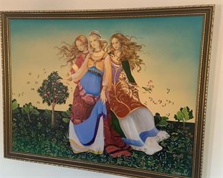 Triple Goddess Painting by Joyce Patti