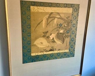 Chinoiserie Style Quail Print by Vanguard