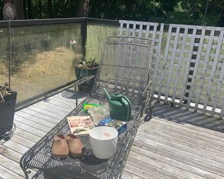 Wrought Iron Outdoor Chase/Lounge