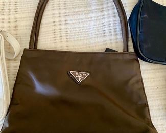 Replica Prada Brown Double Strapped Purse