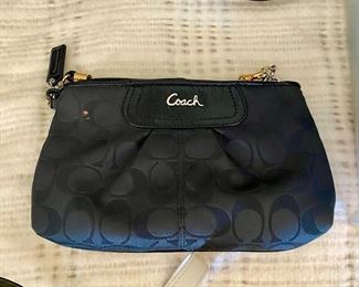 Coach Black Wristlet Purse