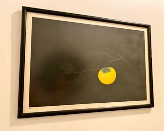 Embossed Artwork of Persimmon