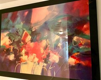 Abstract Lithograph by Ron Kempton