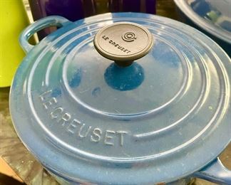 Light Blue Le Creuset Enameled Cast Iron Dutch Oven