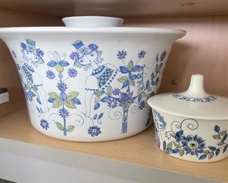 Norway Figgjo Turi-Design Lotte Casserole, Norway Figgjo Turi - Design Lidded Sugar Bowl