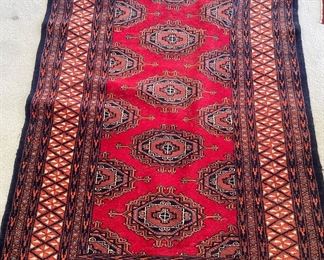 Geometric Shapes Red Persian Rug