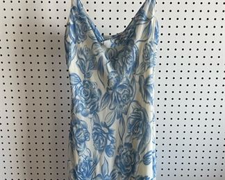 Ralph Lauren Size 10 White and Blue Floral Dress