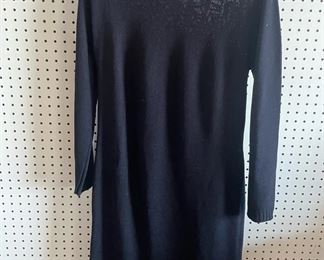 St. John Sport Black Sweater Dress Size Medium