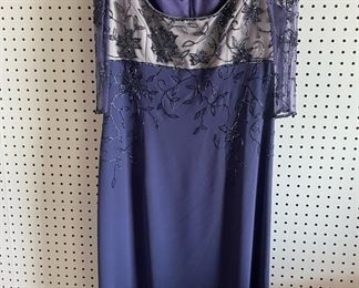 Bob Mackie Purple Beaded Dress