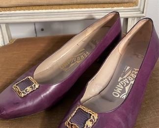 Ferragamo Purple High Heals