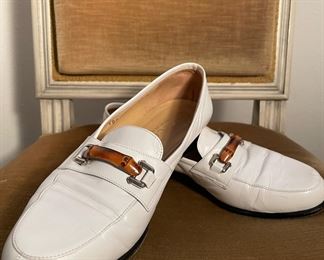 Gucci White Loafers