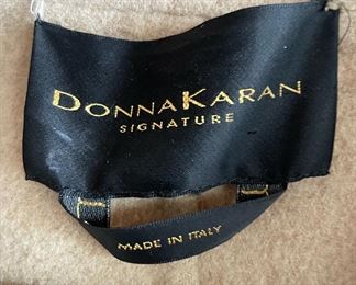 Donna Karen Cream Wool Coat