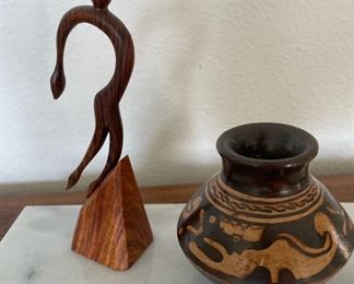 Abstract Wood Carved Statue
