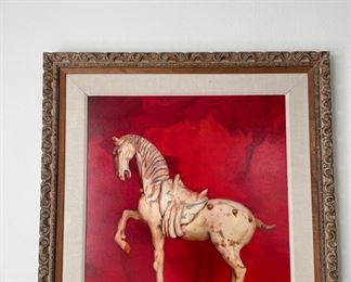 Horse Statue Painting by Ralph Jacobs