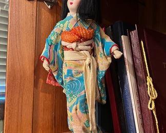 Japanese Geisha Doll with Stand