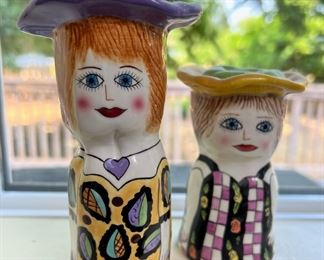 Susan Paley by Ganz Salt/Pepper Shaker, Bella Casa by Ganz Susan Paley Lady Michelle  Salt/Pepper Shaker
