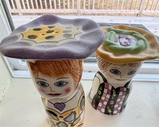 Susan Paley by Ganz Salt/Pepper Shaker, Bella Casa by Ganz Susan Paley Lady Michelle  Salt/Pepper Shaker