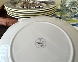 6 Royal Doulton Carmina -Harley Quinn Dinner Plates