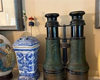 Brass Military Binoculars