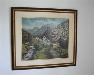 Alfred Kusche (1884-1984, Germany) landscape oil paintings